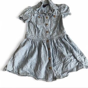 Girls polo denim dress